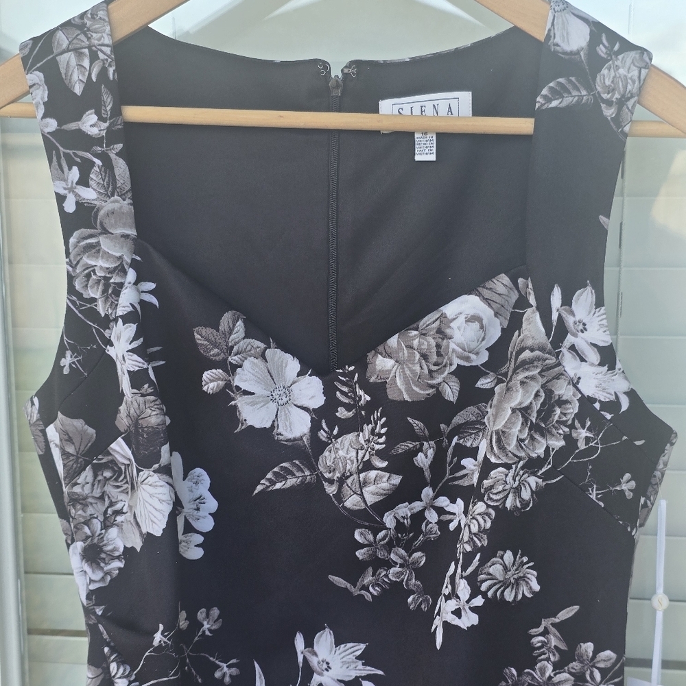 $116 Siena Women Printed Sleeveless Scuba Bodycon Dress Sz 16 Cocktail Party NWT - Picture 6 of 15